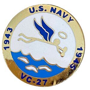 U.S. Navy The Saints Composite Squadron VC-27 1943-1945 Vintage Commemorative Pi